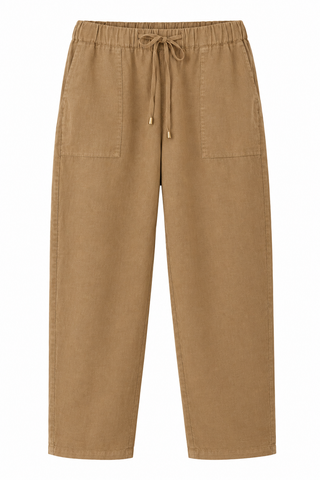 Beth Camel Barrel Pants