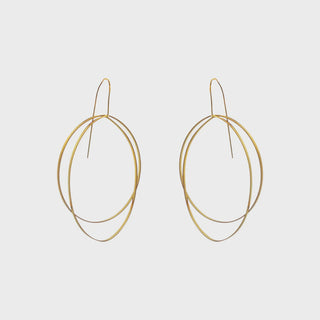 NTA Oval fold drop earrings