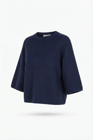 Anita 3/4 Length Slve Sweater Navy