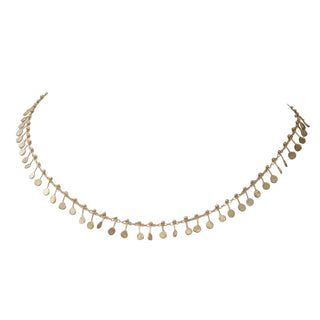 Fine Bronze Circle Disc Collar