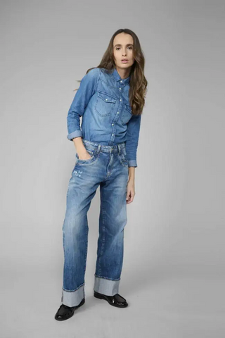 LT Rev High Waist Blue Denim Jeans