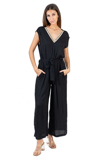 Dara Blk/Gold Mono Overall