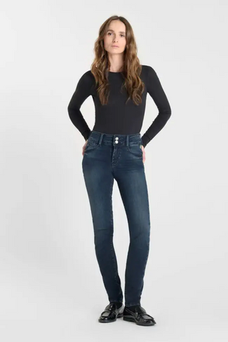 LT Fevy High Waist Skinny Leg Blu/Blk Denim Jeans
