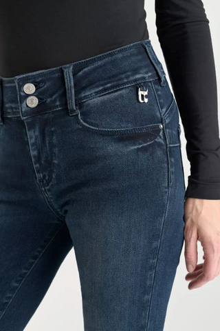 LT Fevy High Waist Skinny Leg Blu/Blk Denim Jeans