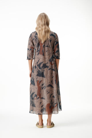 Palm Safari Lg Poppy Blk/Camel