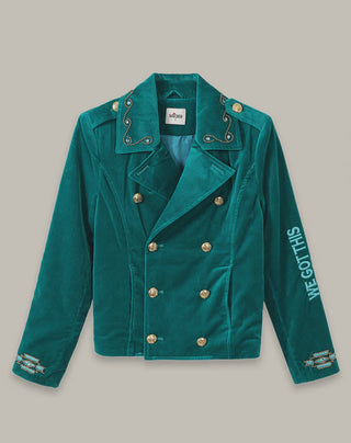 Daphne Velvet Emerald Jacket