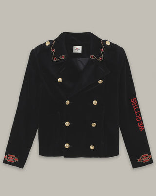 Daphne Velvet Black Jacket