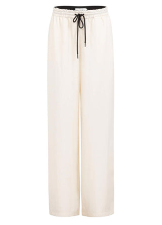 Woven Cloud Crème Wide Leg Cargo Trousers