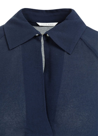 Short Oversized Jck Navy Blazer Blu