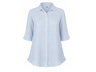 Rose Shirt Alice Blue Linen/Viscose