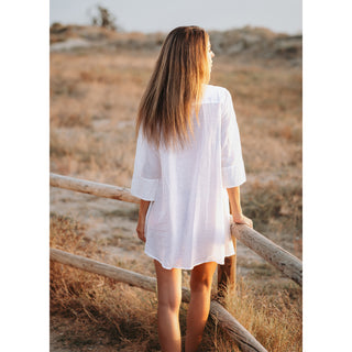 Aria White Shirt Dress