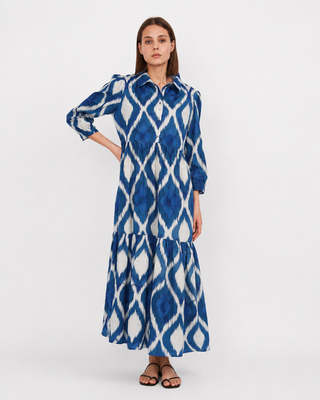 Chelsea Tiered Printed Dress Diamond