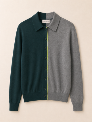 Holly Grey & Forest Cardigan