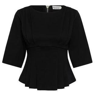 Apir Black Pleat Tee