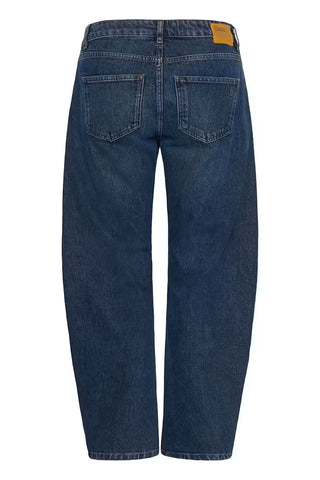 Remmi Dark Blue Barrel Jeans
