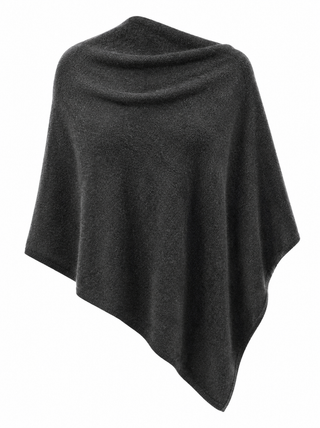 Julia Black Sand Knitted Poncho