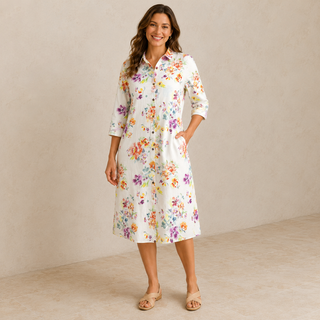 Jilly Middi Shirt Dress Bavent 100% Cotton