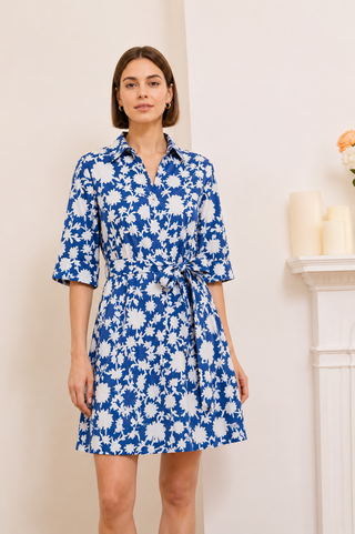 Paige Mini Shirt Dress Navy