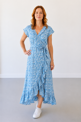 Daniella Wrap Dress Rezzo 100% Viscose
