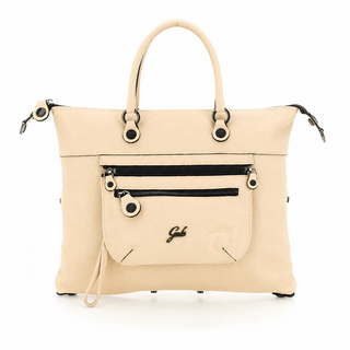 Lavinia+Md Bull Blk Leather Nude