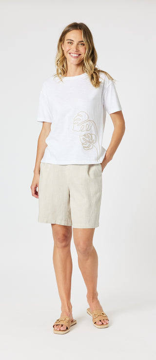 Lino Natural Short