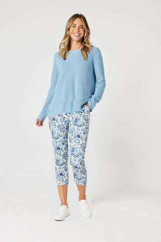 The Blue/white Alexandria Pant