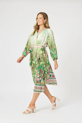 Toucan Green Pink Multi Dress