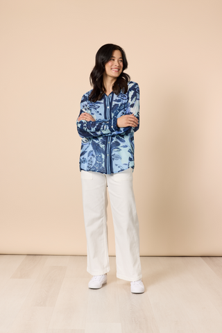 Newport Blue/Multi Paisley Shirt