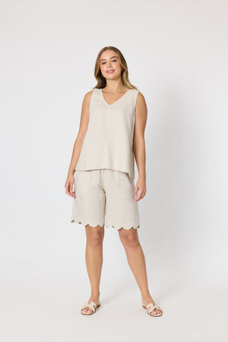 Shelly Linen Short Natural