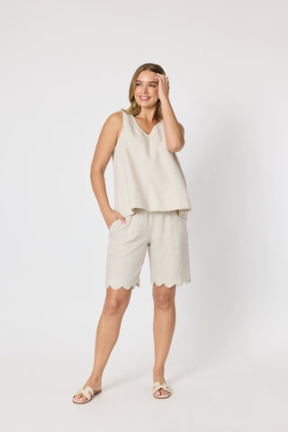 Shelly Linen Short Natural
