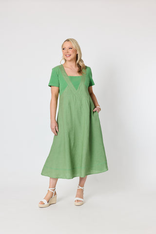 Le Marais Linen Dress Fern