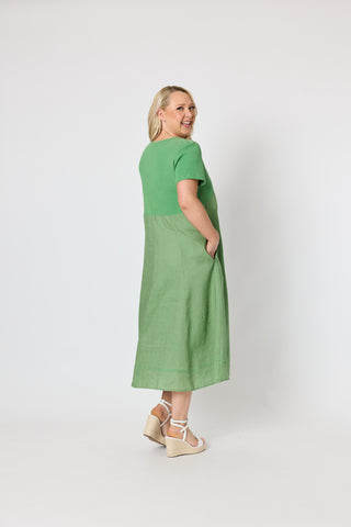Le Marais Linen Dress Fern