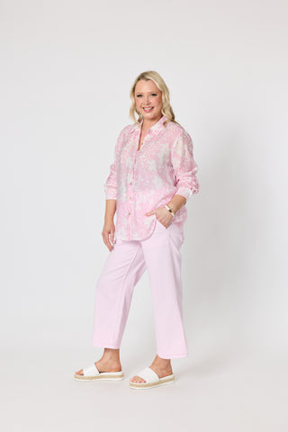 Hudson Crop Jeans Pale Pink