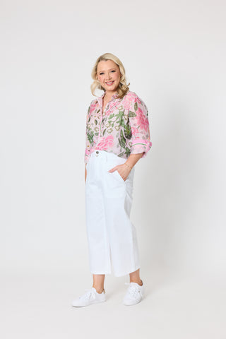 Hudson Crop Jeans White
