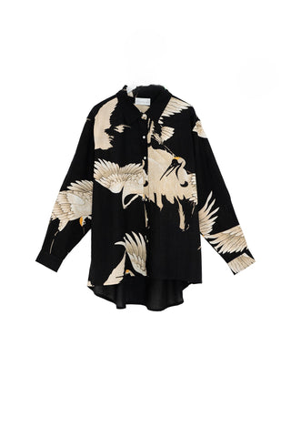 Stork Black Overside Shirt