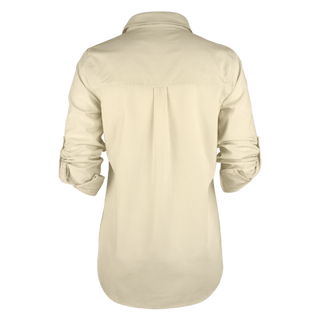 Heather ls classic button shirt Ivory