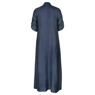 Juniper Kaftan Cupro Navy Dress