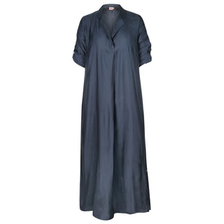 Juniper Kaftan Cupro Navy Dress