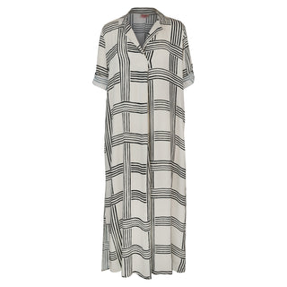 Juniper Kaftan Dress Blk Check