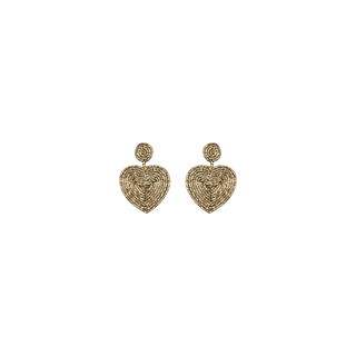 Gold Shimmer Heart Ear