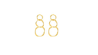 Diva Earings Matt Gold Plated