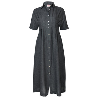 Tanya Tuck Shirt Dress Yd Coal Black