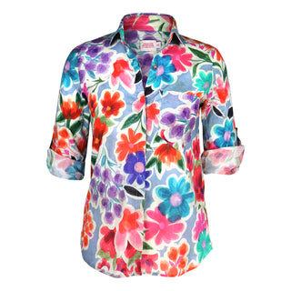 Kelly  Blu Floral Shirt