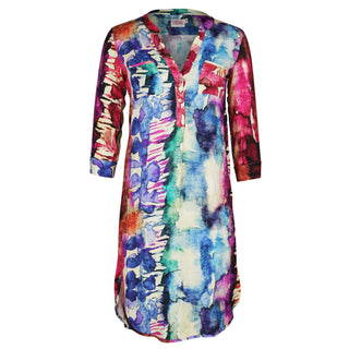 Patricia M/clr Tunic Dress Asb Watercolour