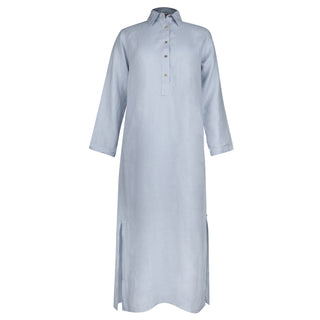 Libby Maxi Shirt Dress Sky Blu