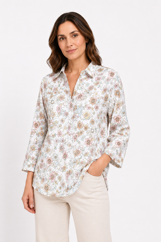 Melody Daisy Shirt White
