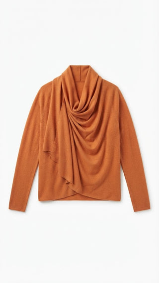 The Stephanie Burnt Orange Wrap Cardi