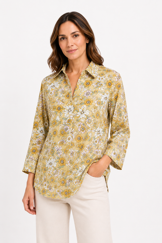 Melody Daisy Shirt Mustard