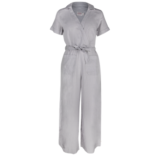 Candice Jumpsuit Silver 100% Linen