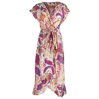 Daniella Wrap Dress Soria 100% Linen